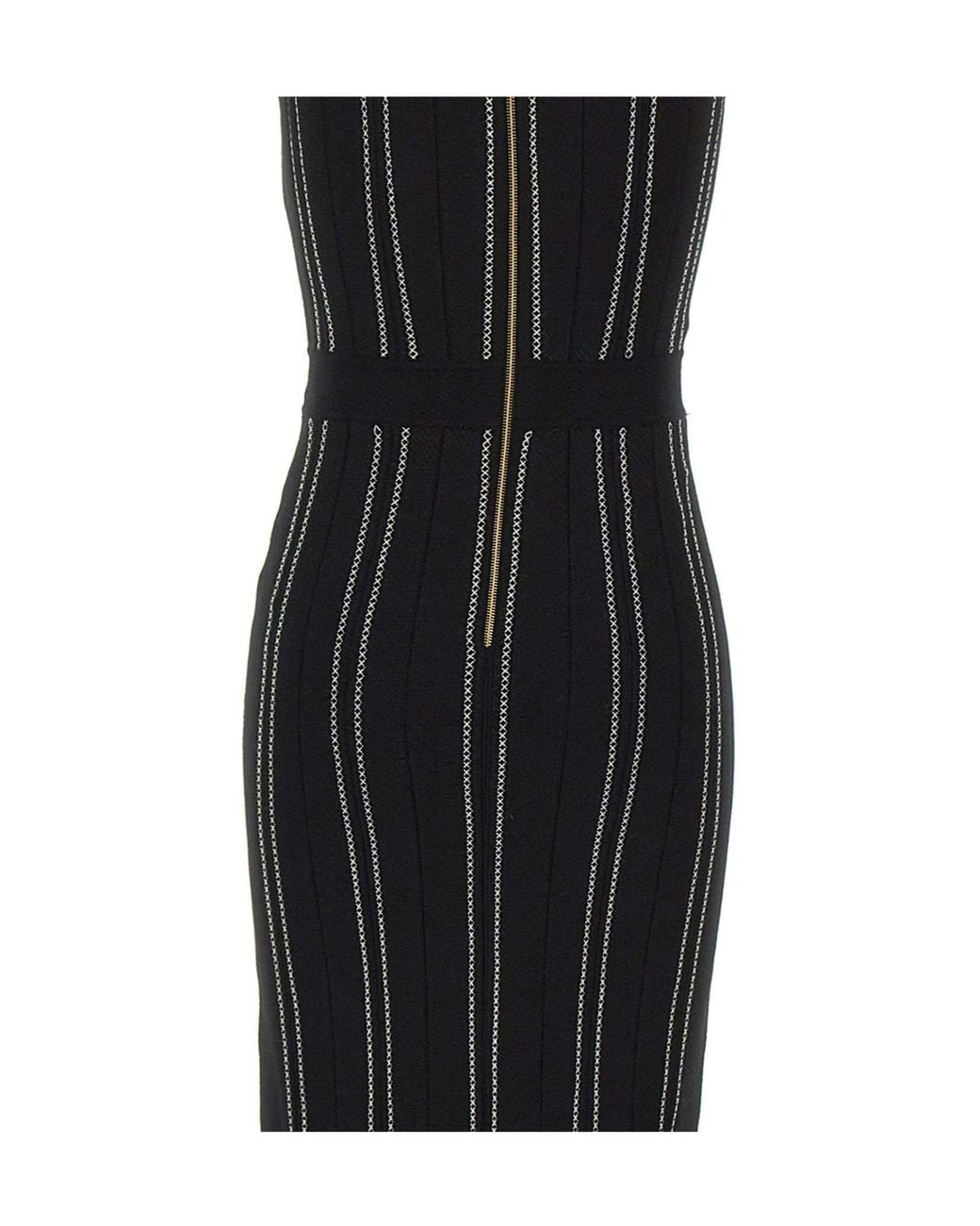 Elisabetta Franchi Black Origami-Style Knit Dress