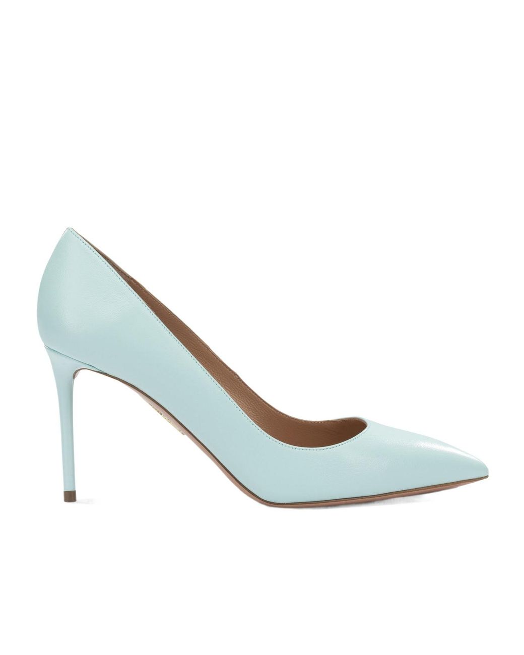 Aquazzura White Purist Pump 85 Leather Stiletto Pumps