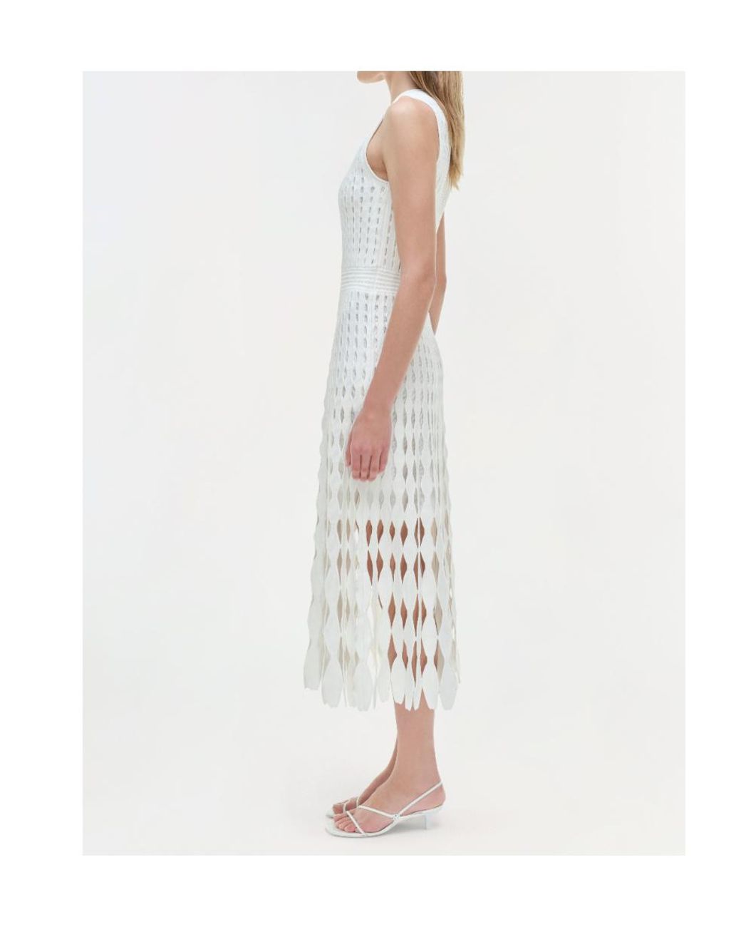 Jonathan Simkhai White Zyla Midi Dress