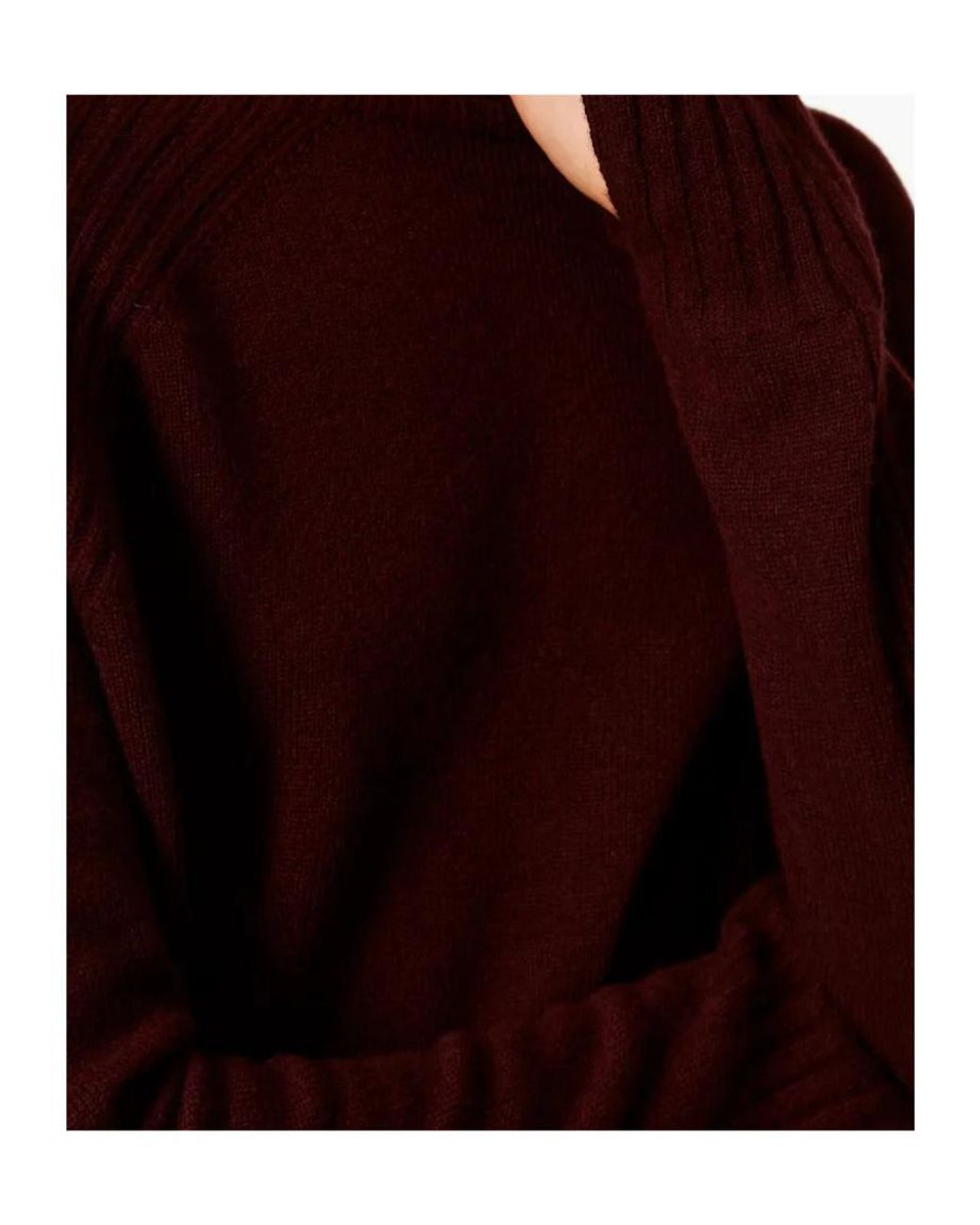 Twinset Purple Turtleneck Ribbed Jumper