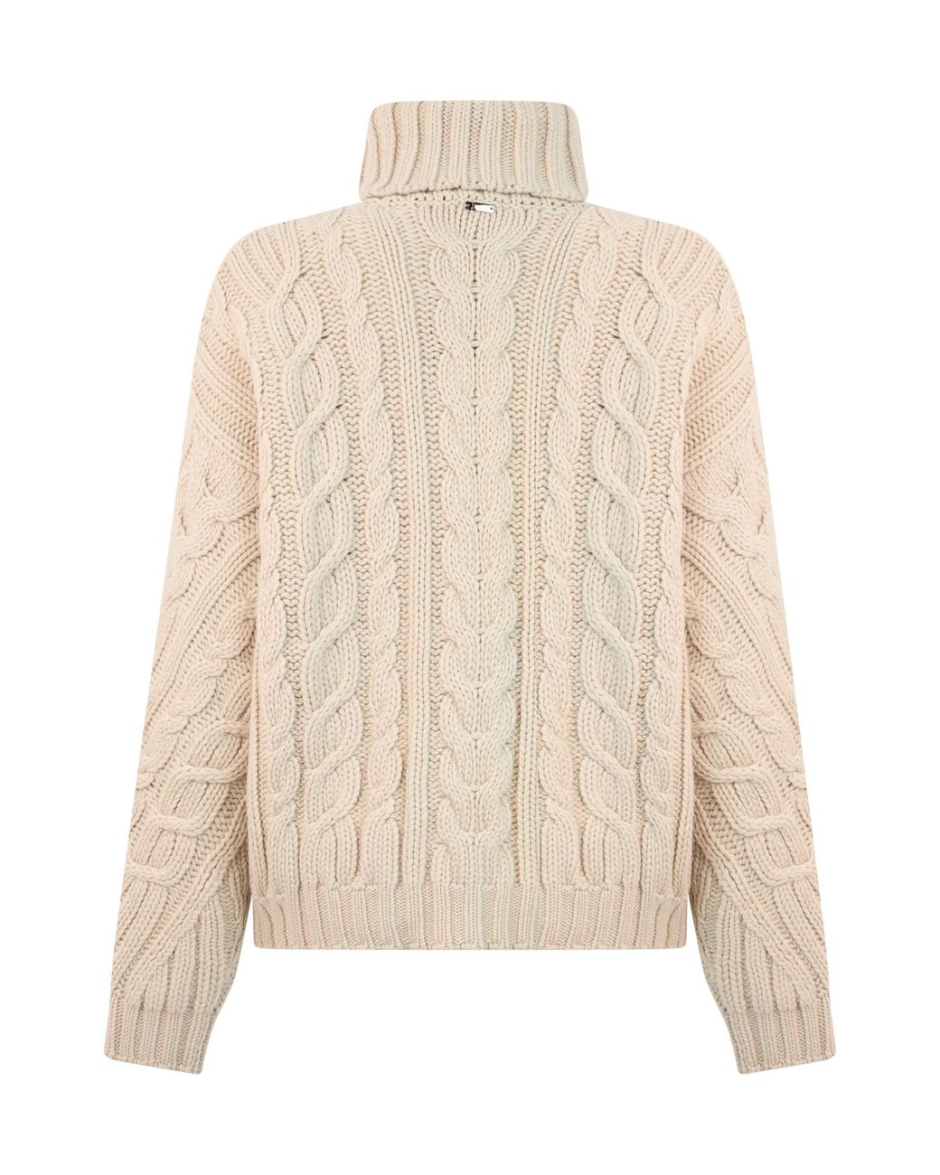 Herno Natural Treccia Turtleneck Knitted Sweater
