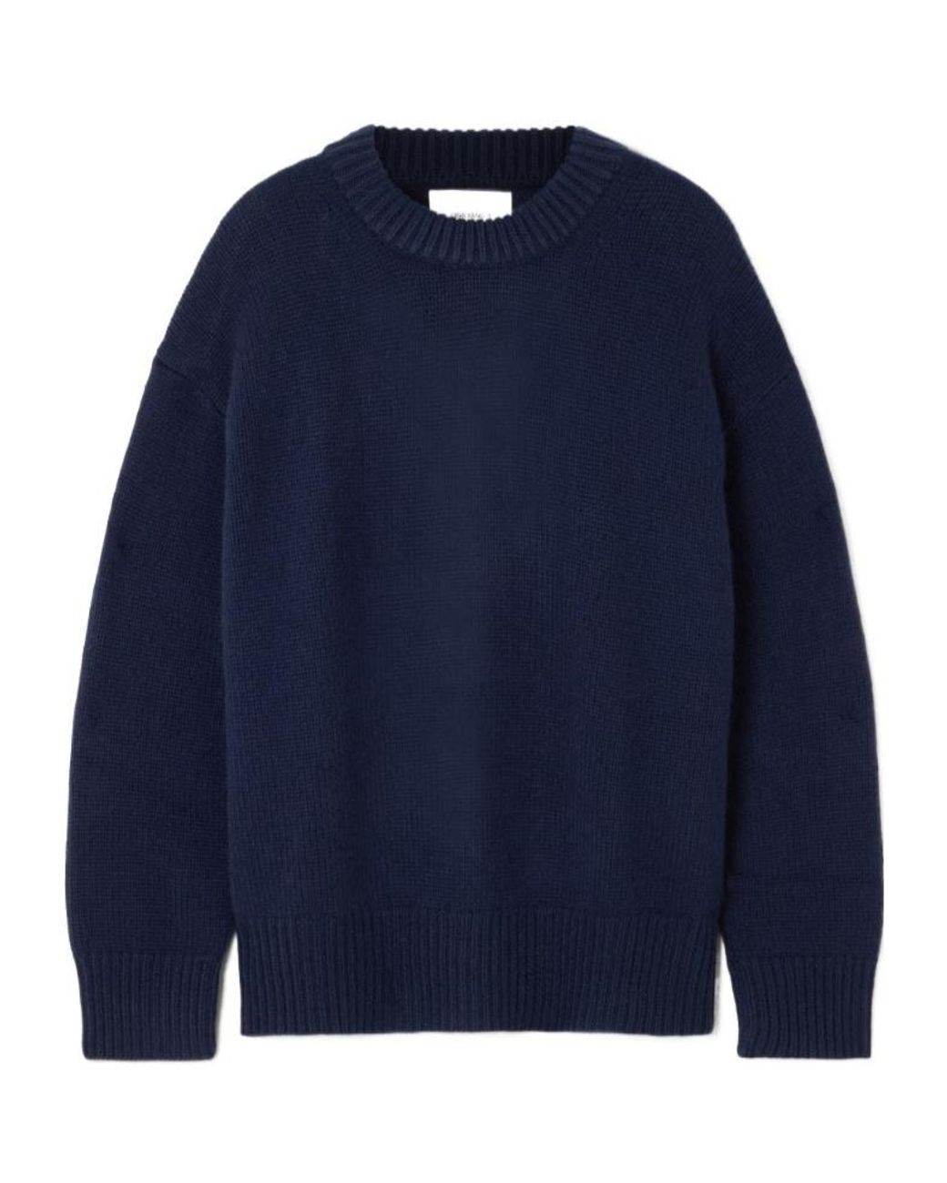 Lisa Yang Blue Long-Sleeved Crew Neck Sweater