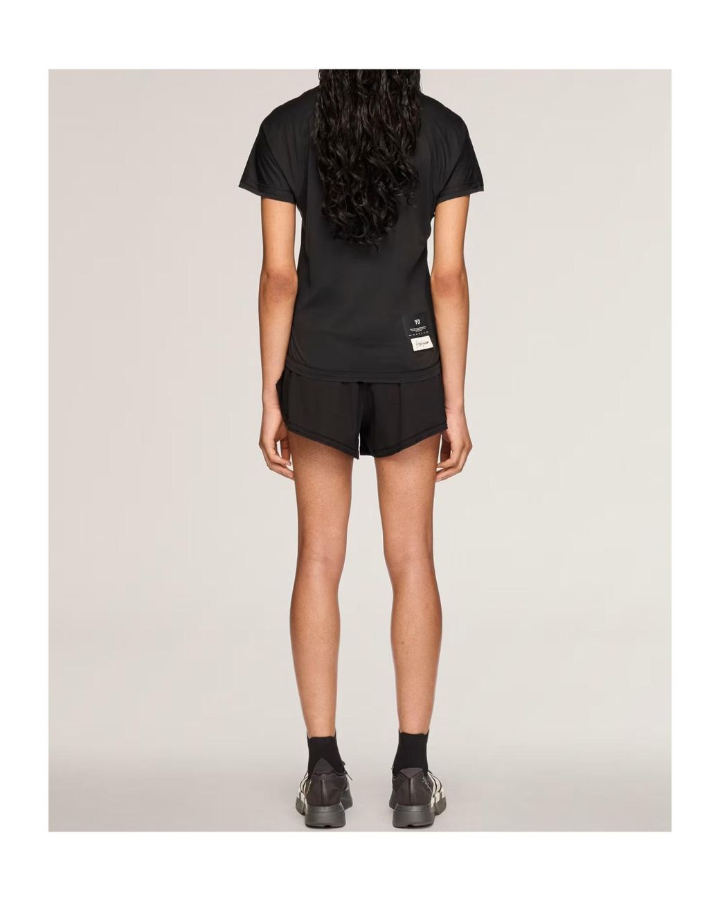 Y-3 Black Running Shorts