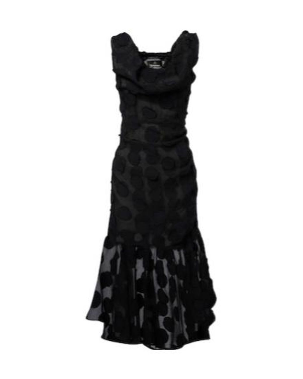 Vivienne Westwood Black Polka Dot Midi Dress