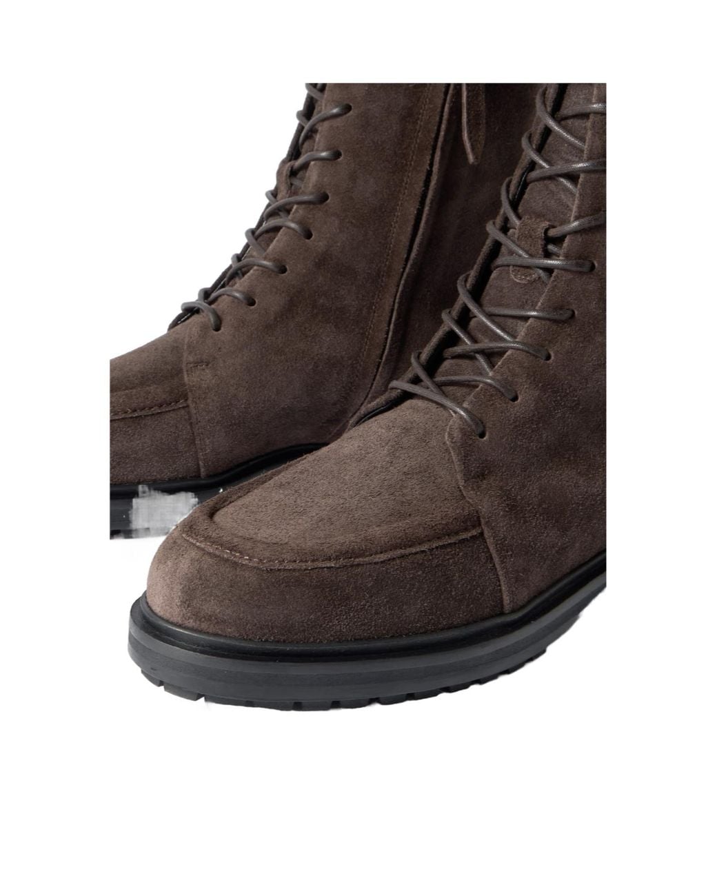 Aeyde Brown Solid Color Suede Ankle Boots