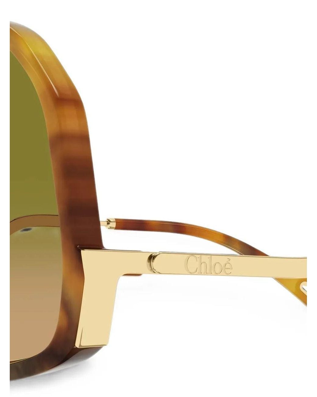 Chloé Green Chloé Eyewear Oversized Square Sunglasses