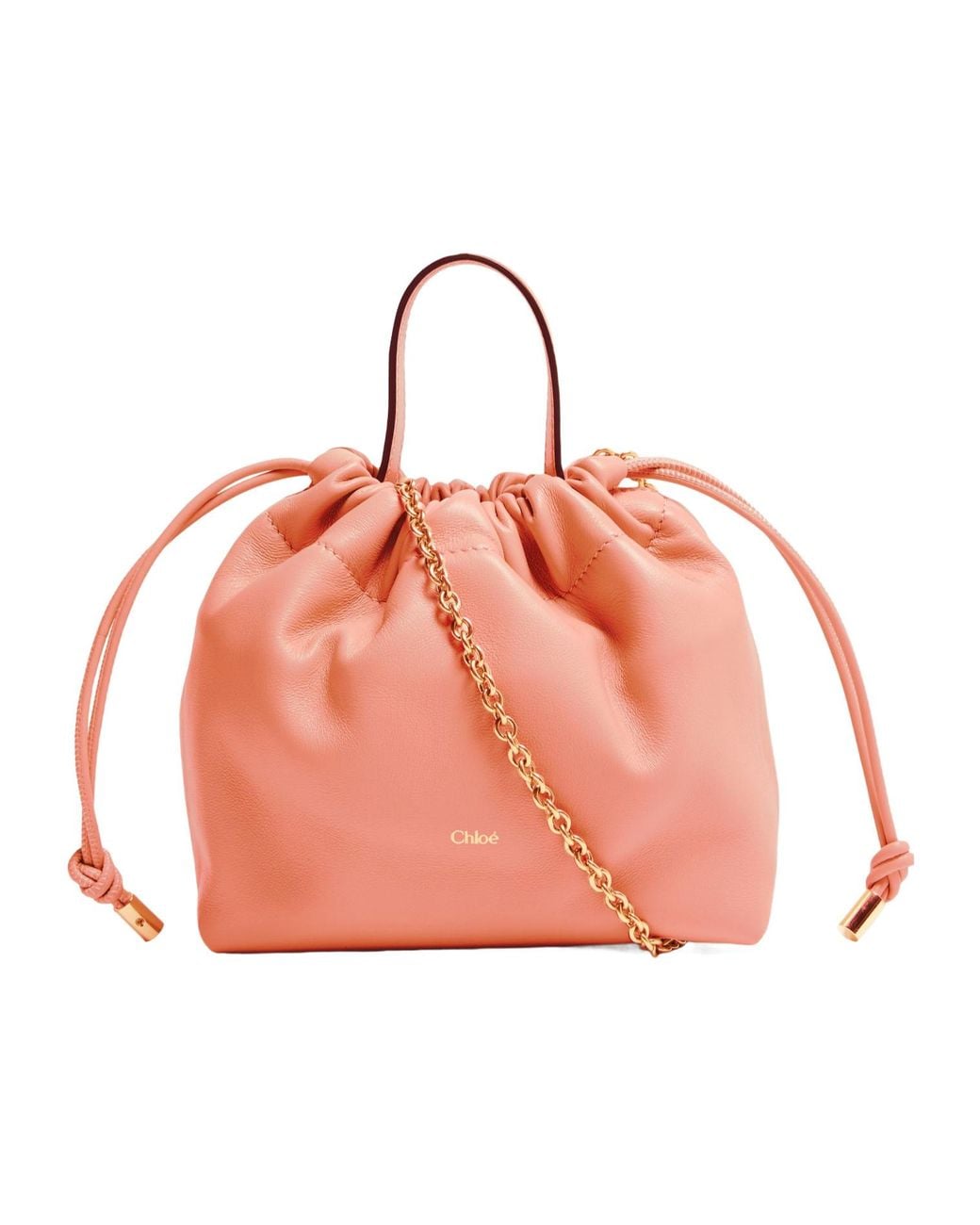 Chloé Pink Icons Logo Shoulder Bag