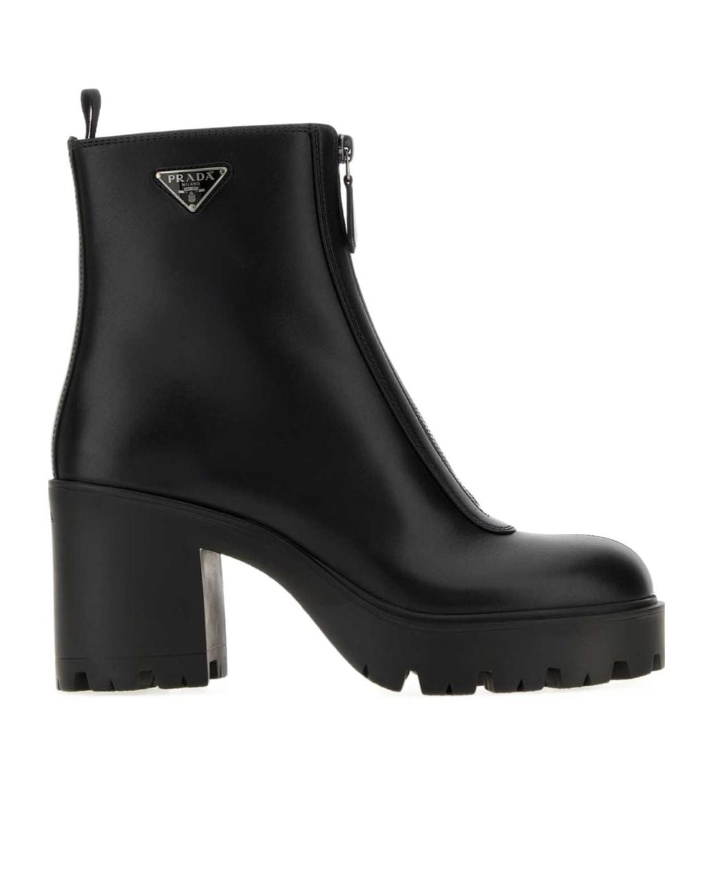 Prada Black Stride Flow Zip Ankle Boots