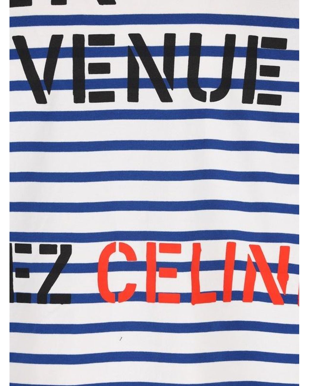 Céline Blue Long-Sleeved T-Shirt