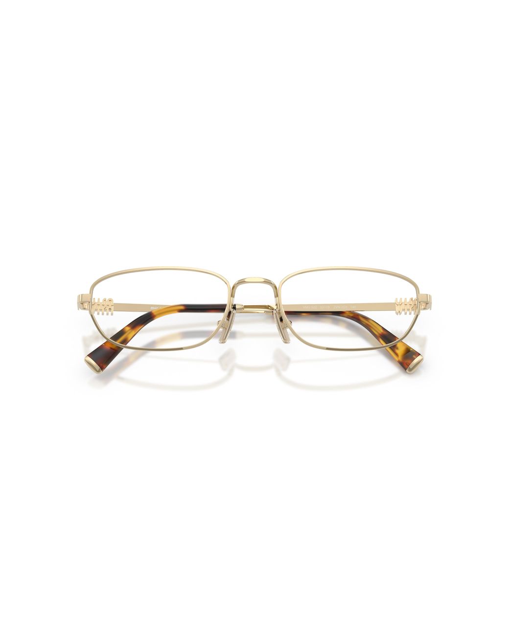 Miu Miu Natural Eyewear Oval Frame Glasses