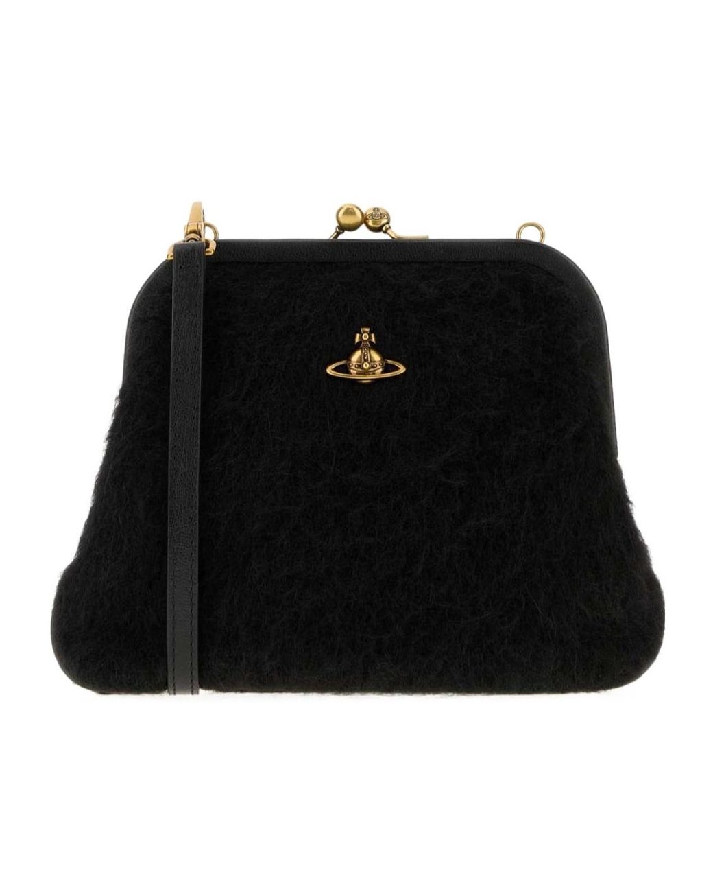 Vivienne Westwood Black Frame Clutch Bag