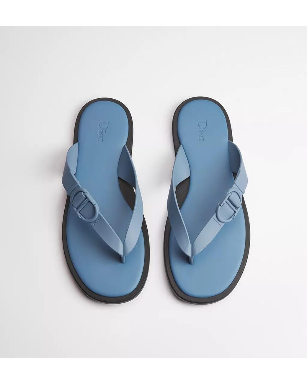 Dior Blue Rivage Thong Sandal for men