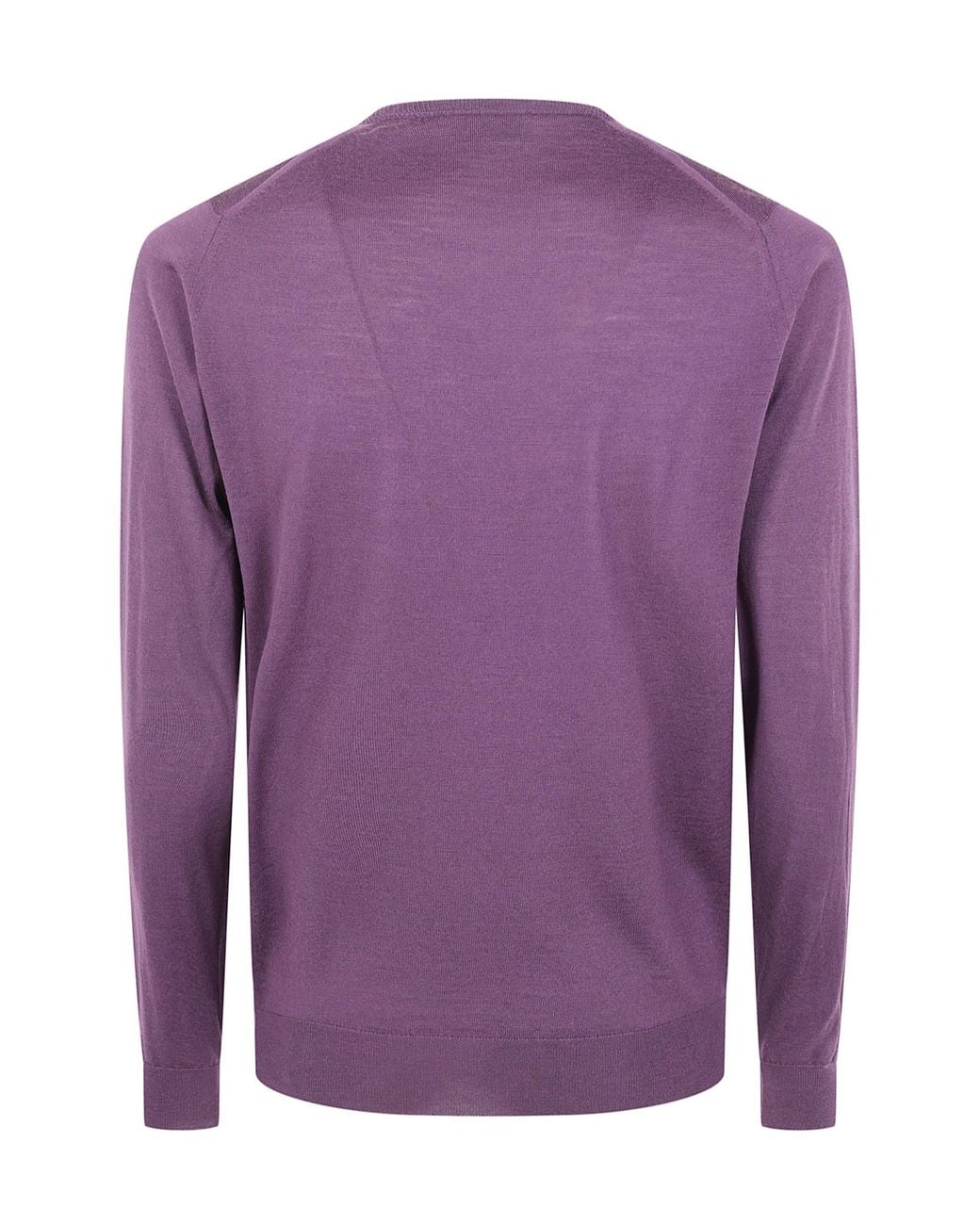 John Smedley Purple Long-Sleeved Sweater for men