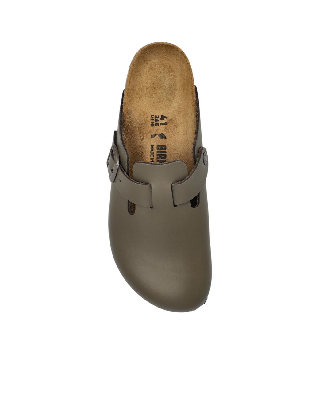 Birkenstock Brown Boston Side-Buckle Slippers for men