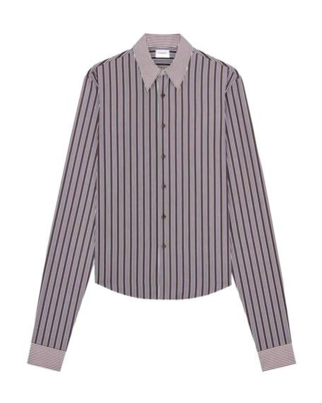 Saint Laurent Purple Striped Winchester Shirt for men
