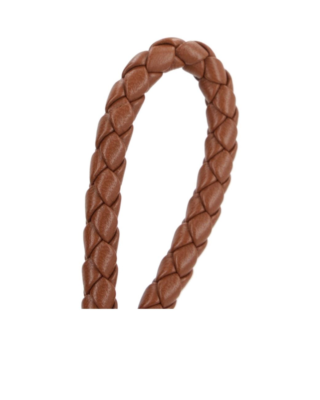 Bottega Veneta White Braided Keyring