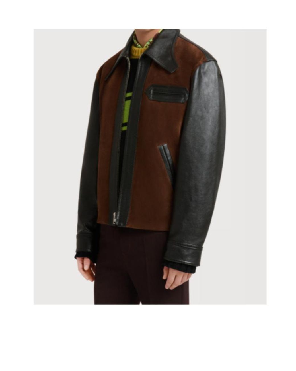 Marni Brown Long Sleeve Zip-Up Jacket for men