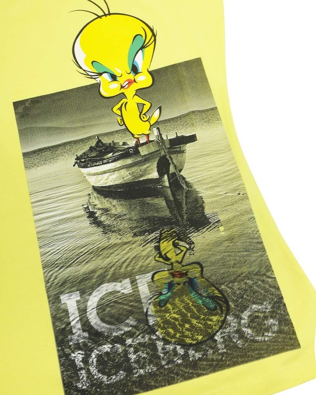 Iceberg Yellow Crew Neck Short Sleeve T-Shirt