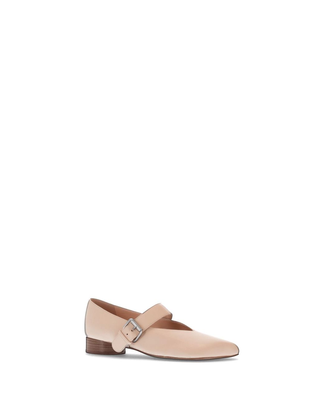 Niccolò Pasqualetti Natural Obliqua Strap Ballerinas