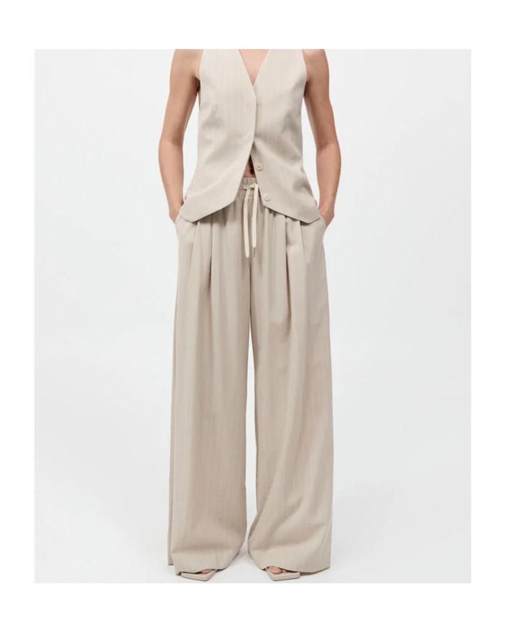 St. Agni Natural Elastic Waist Casual Pants
