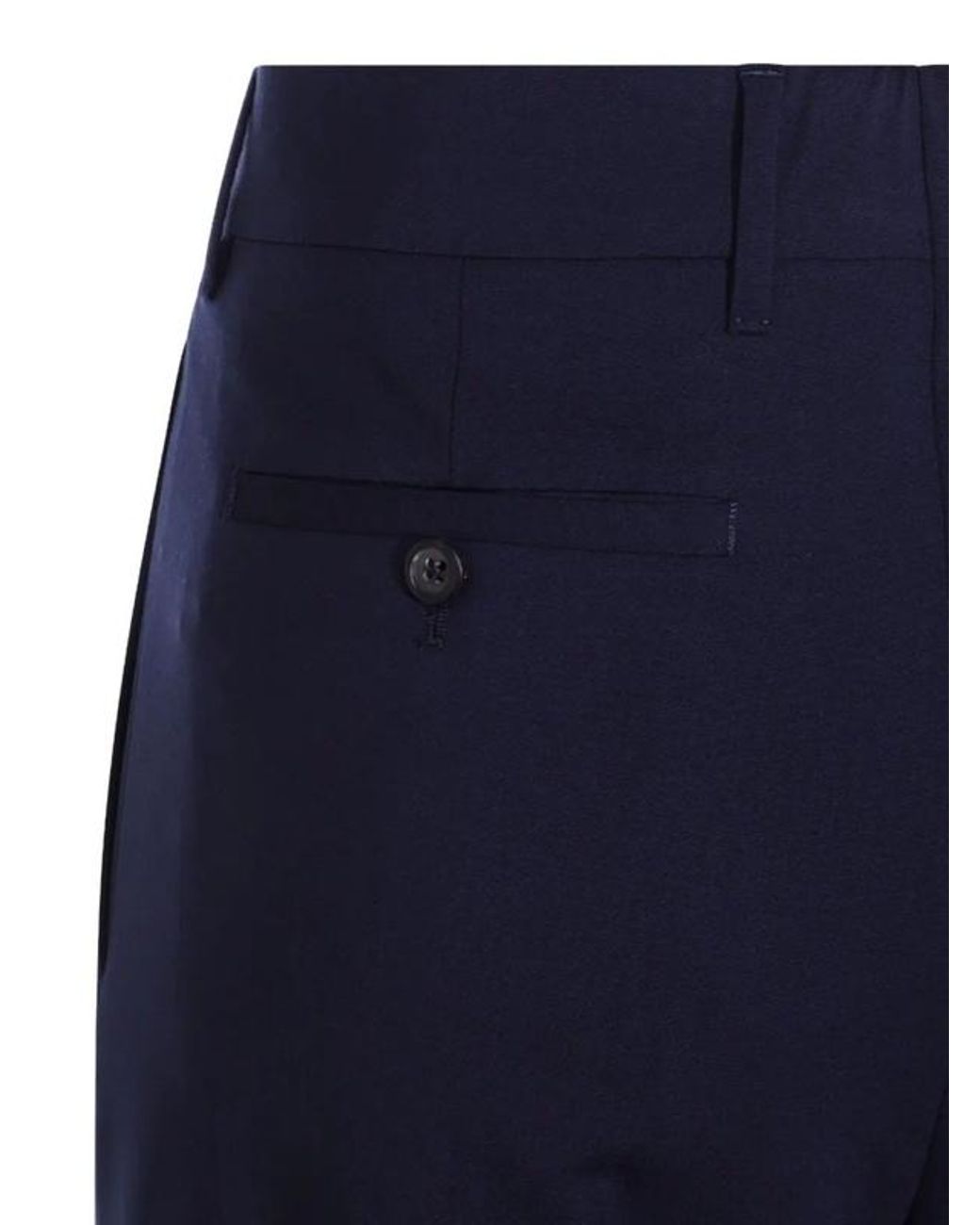 Miu Miu Blue Straight-Leg Tailored Trousers