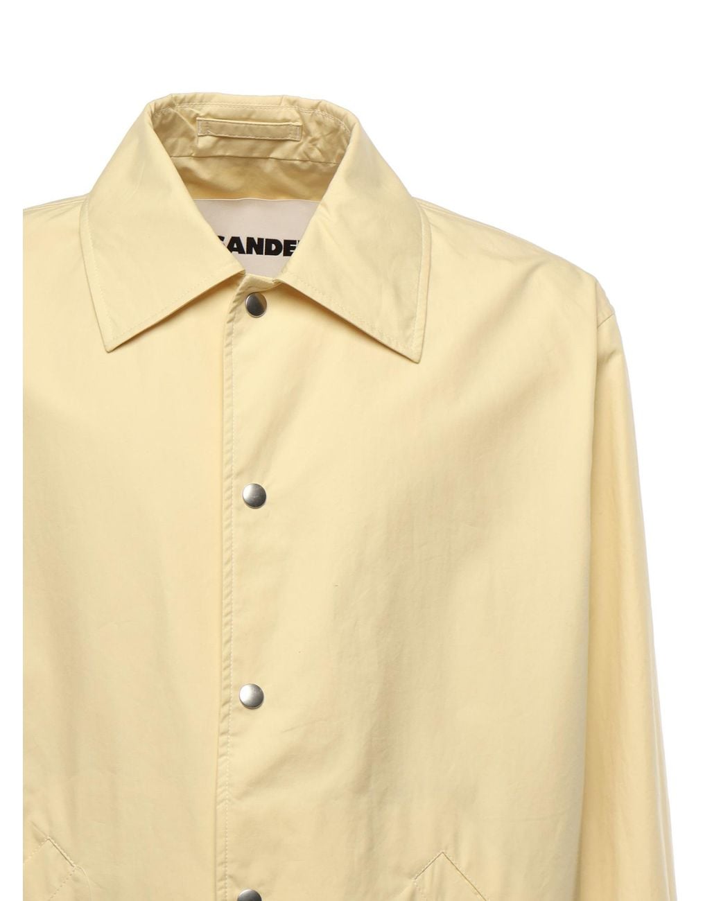 Jil Sander Natural Logo Printed Long-Sleeved Jacket for men