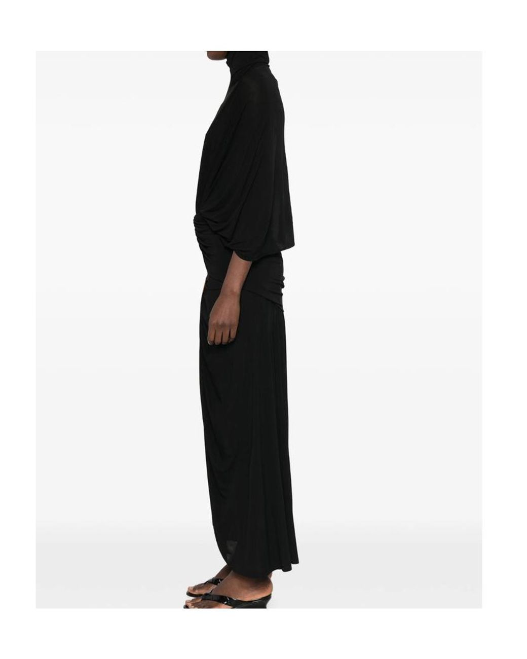 Jean Paul Gaultier Black Long-Sleeved Dress