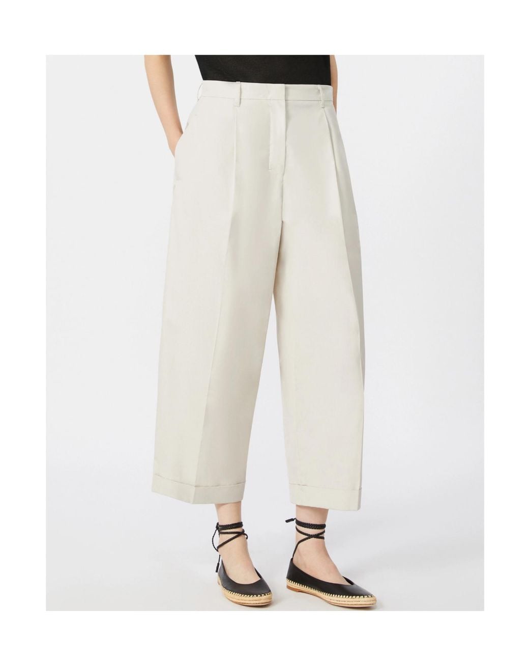 Max Mara White 'S Smmdanza Wide-Leg Trousers