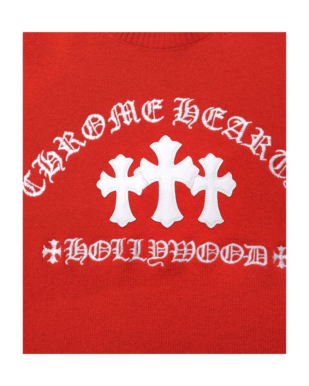 Chrome Hearts Cross Sweater in Red for Men | Lyst