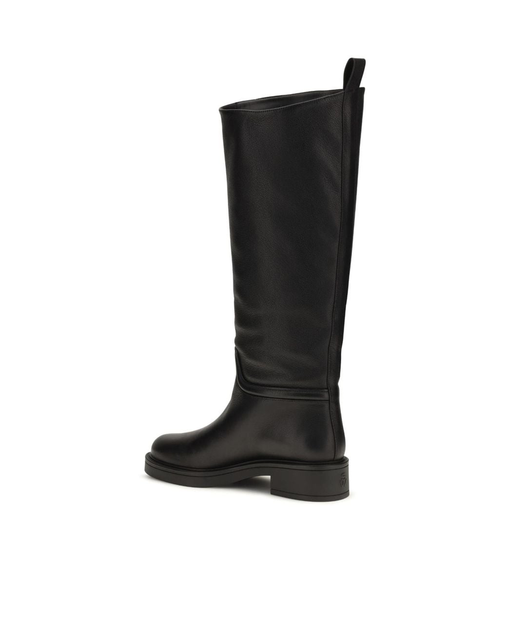 Stuart Weitzman Black Round-Toe Tall Boots