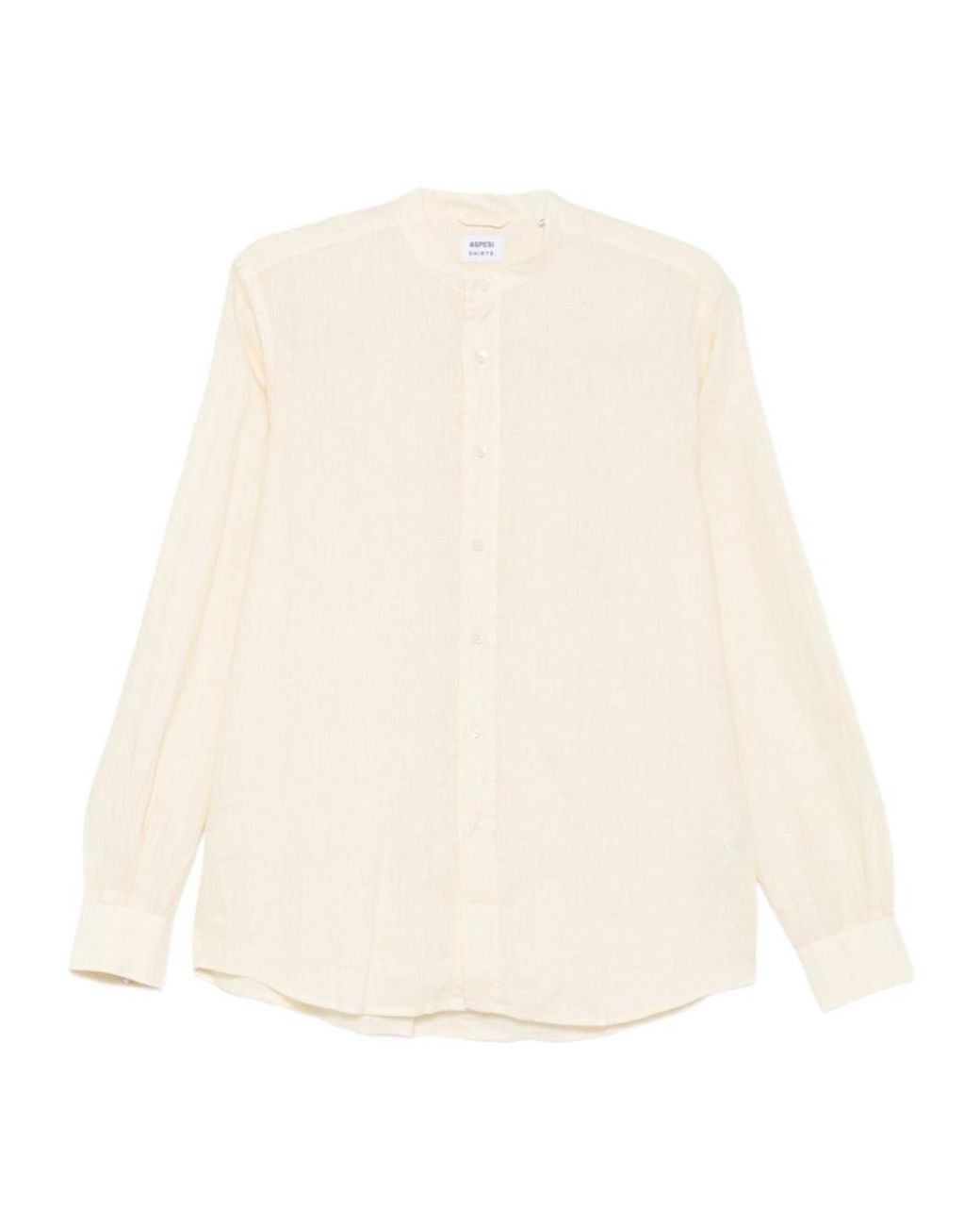 Aspesi Natural Half-Button Shirt for men