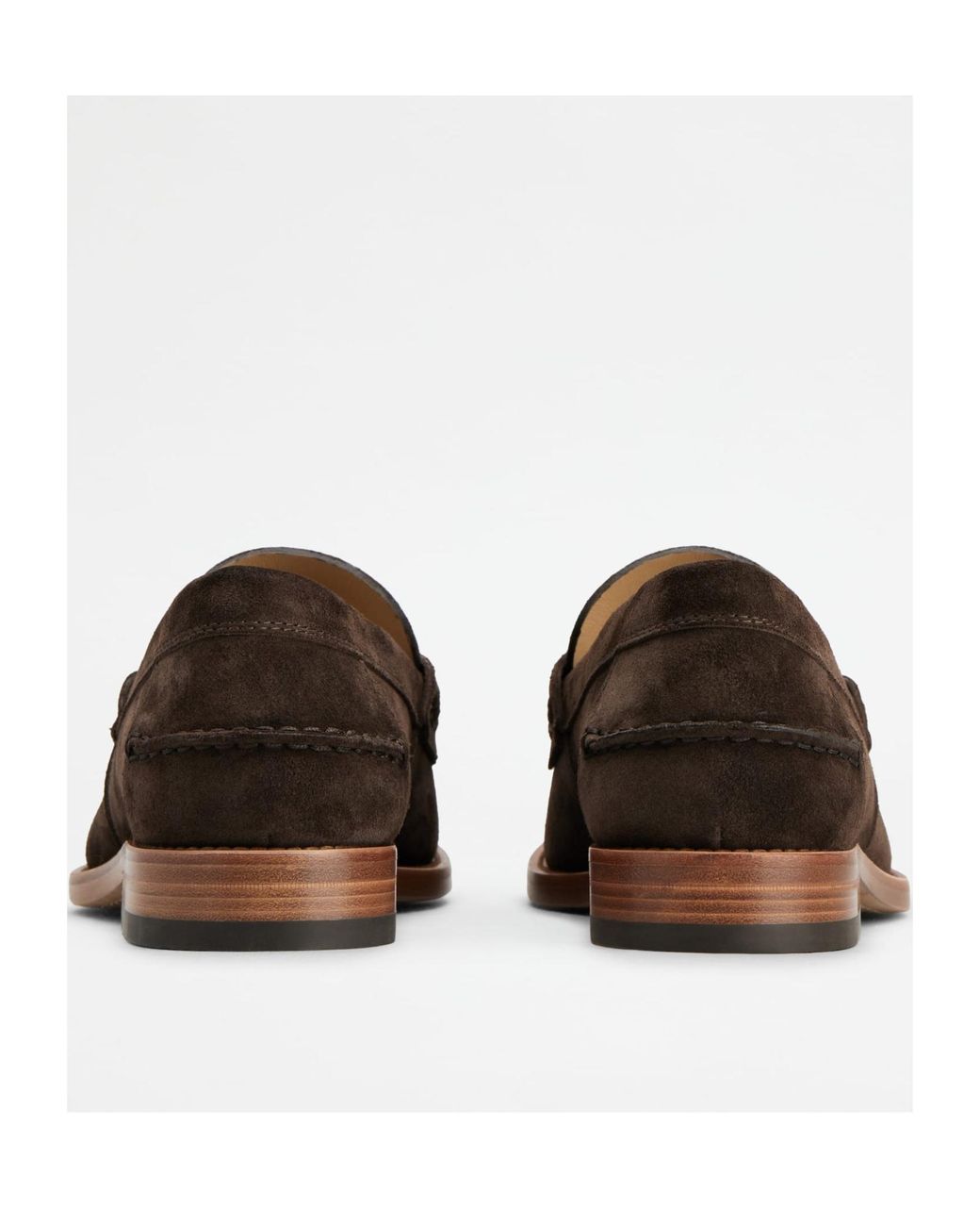 Tod's White Logo-Debossed Suede Loafers for men