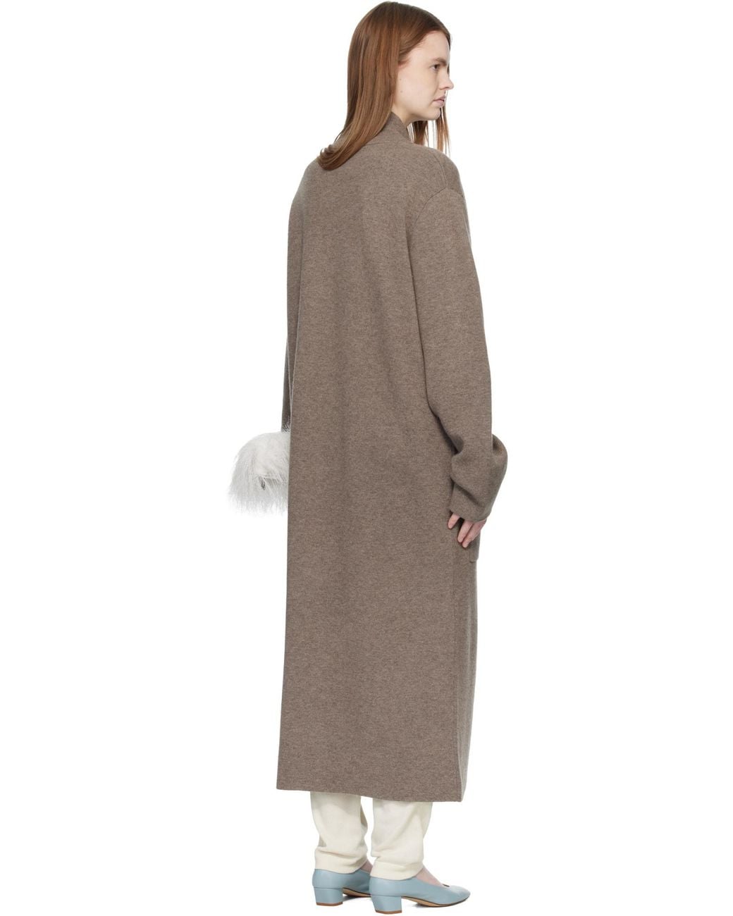 Lisa Yang Brown Buttoned Pocket Cardicoat