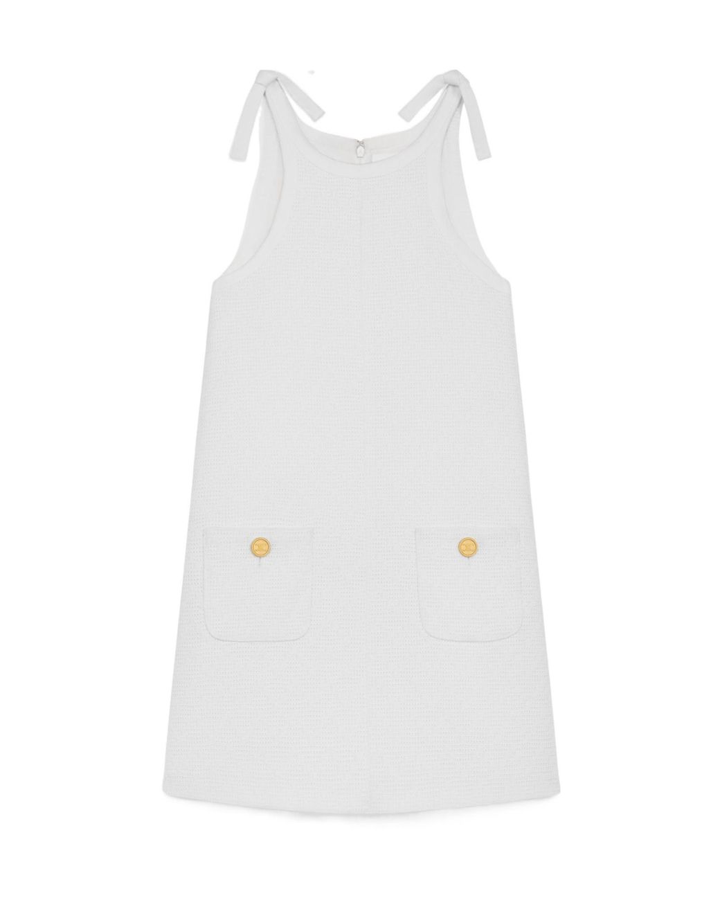 Céline White Trapeze Mini Dress