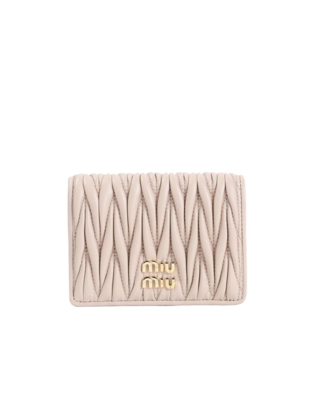 Miu Miu Natural Logo-Lettering Wallet