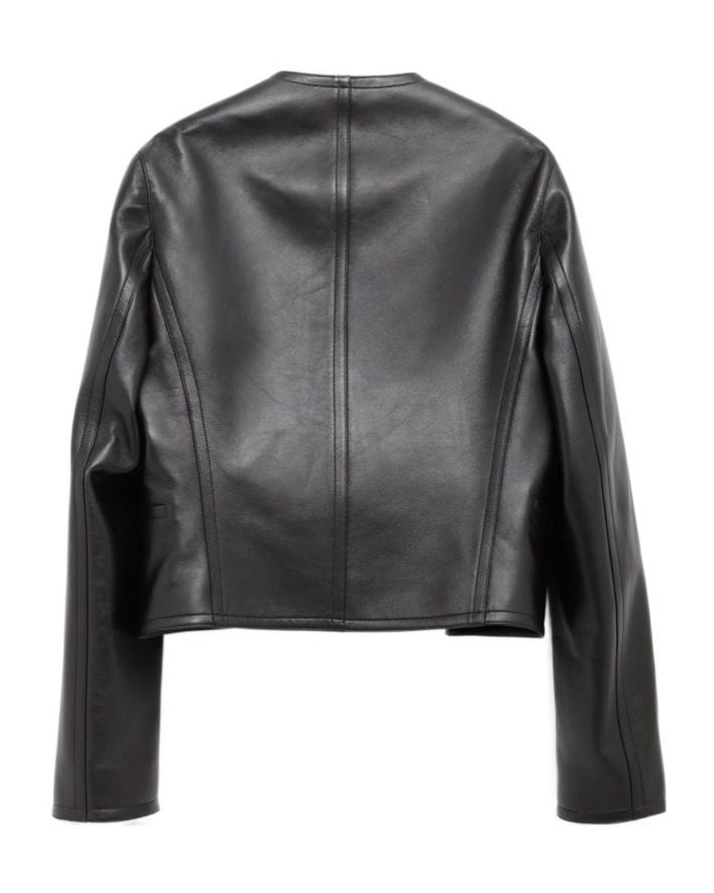 Alaïa Black Long Sleeve Leather Jacket
