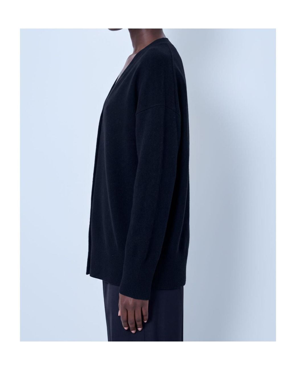 Rohe Blue Classic V-Neck Knitted Sweater