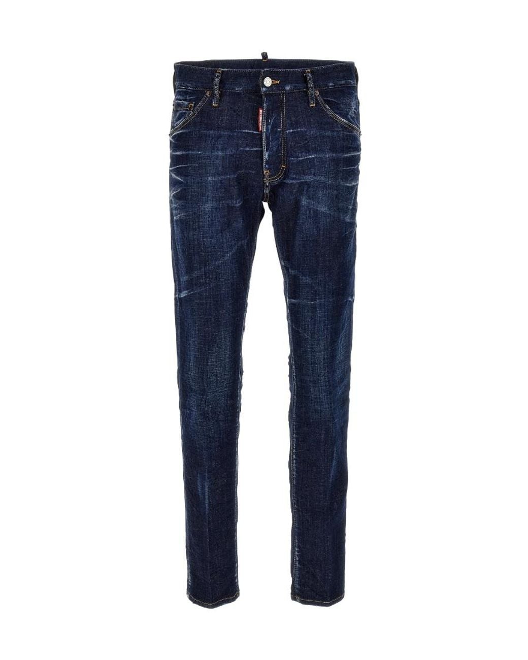 DSquared² Blue Dark Clean Washed Cool Guy Jeans for men