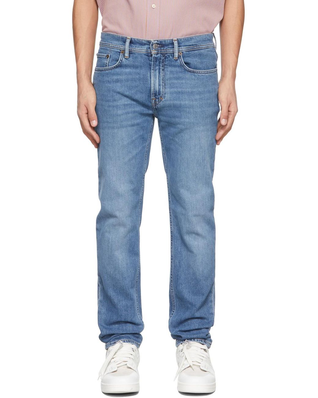 Acne Blue North Mid-Rise Jeans for men