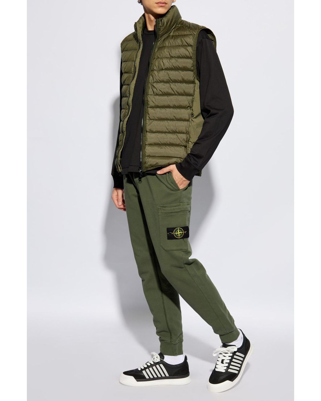 Stone Island Green Vests for men