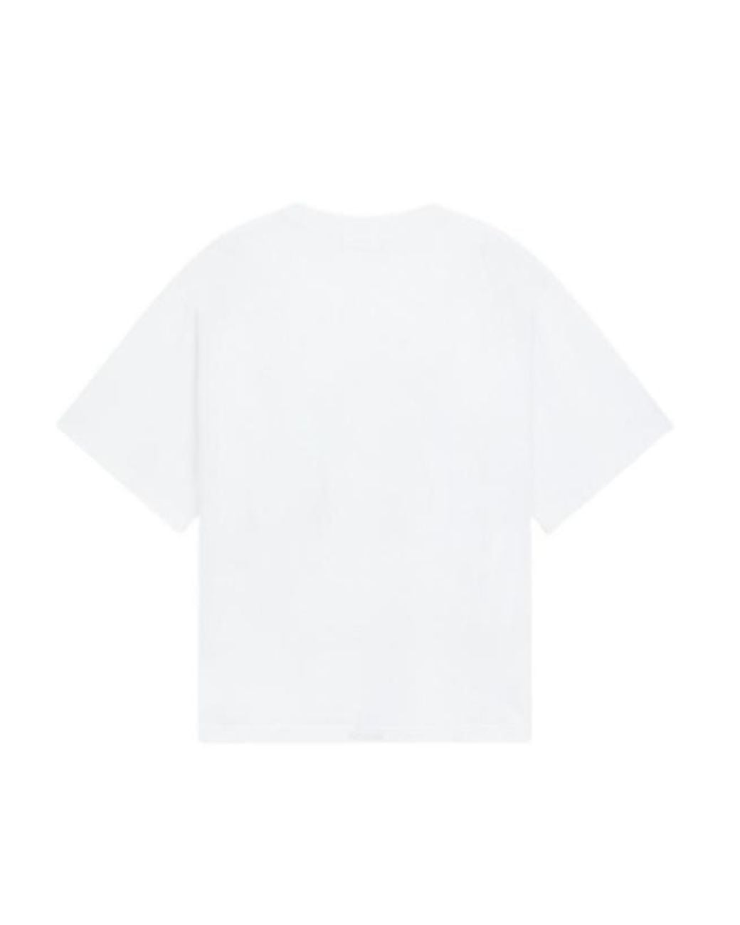 we11done White Graphic Printed Crewneck T-Shirt for men