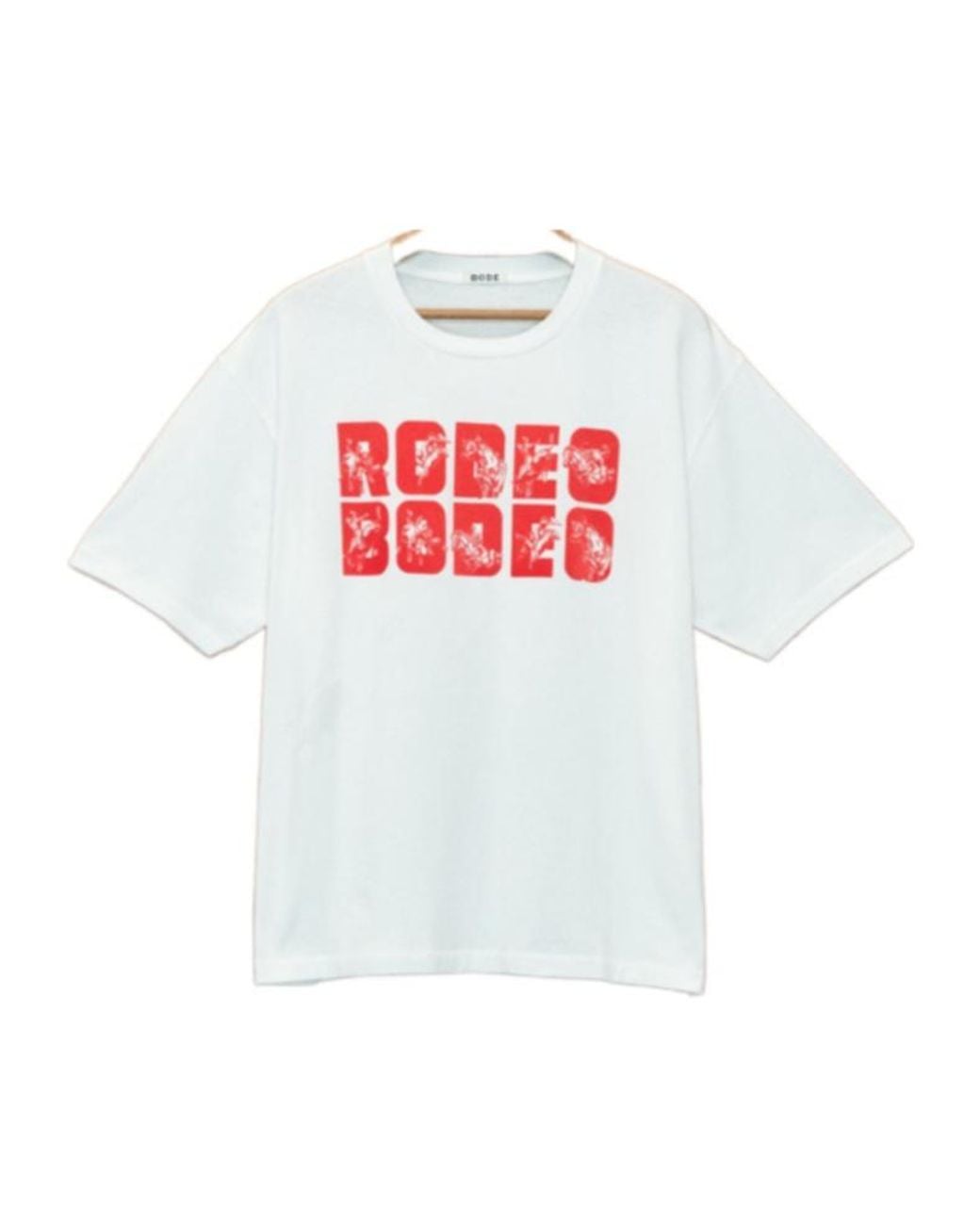 Bode White Rodeo O Graphic-Print T-Shirt for men