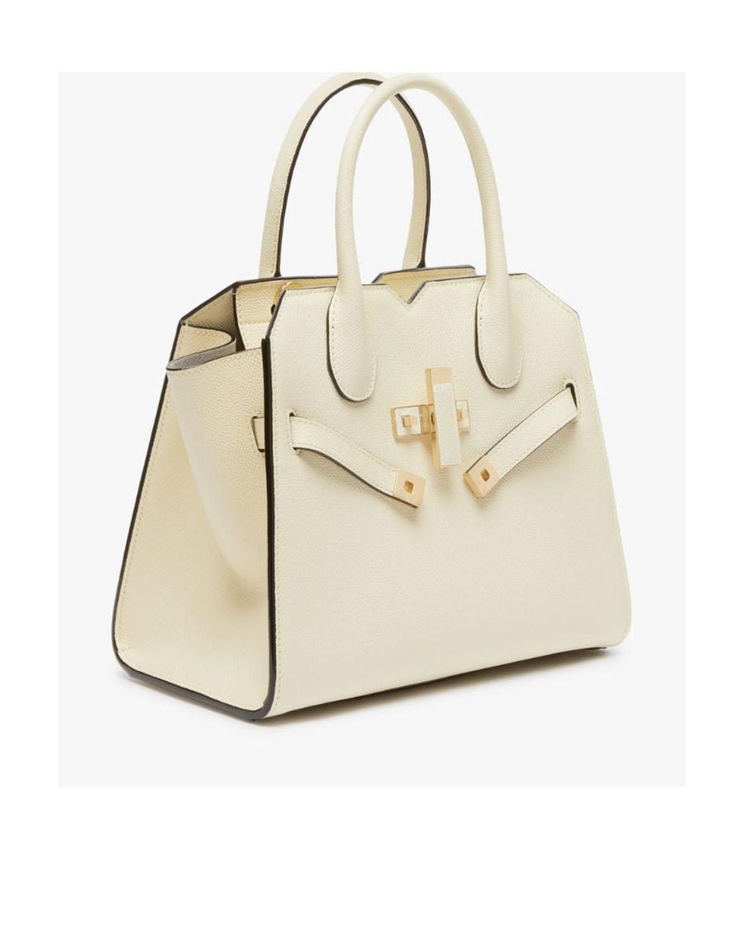 Valextra Natural Milano Mini Top Handle Bag