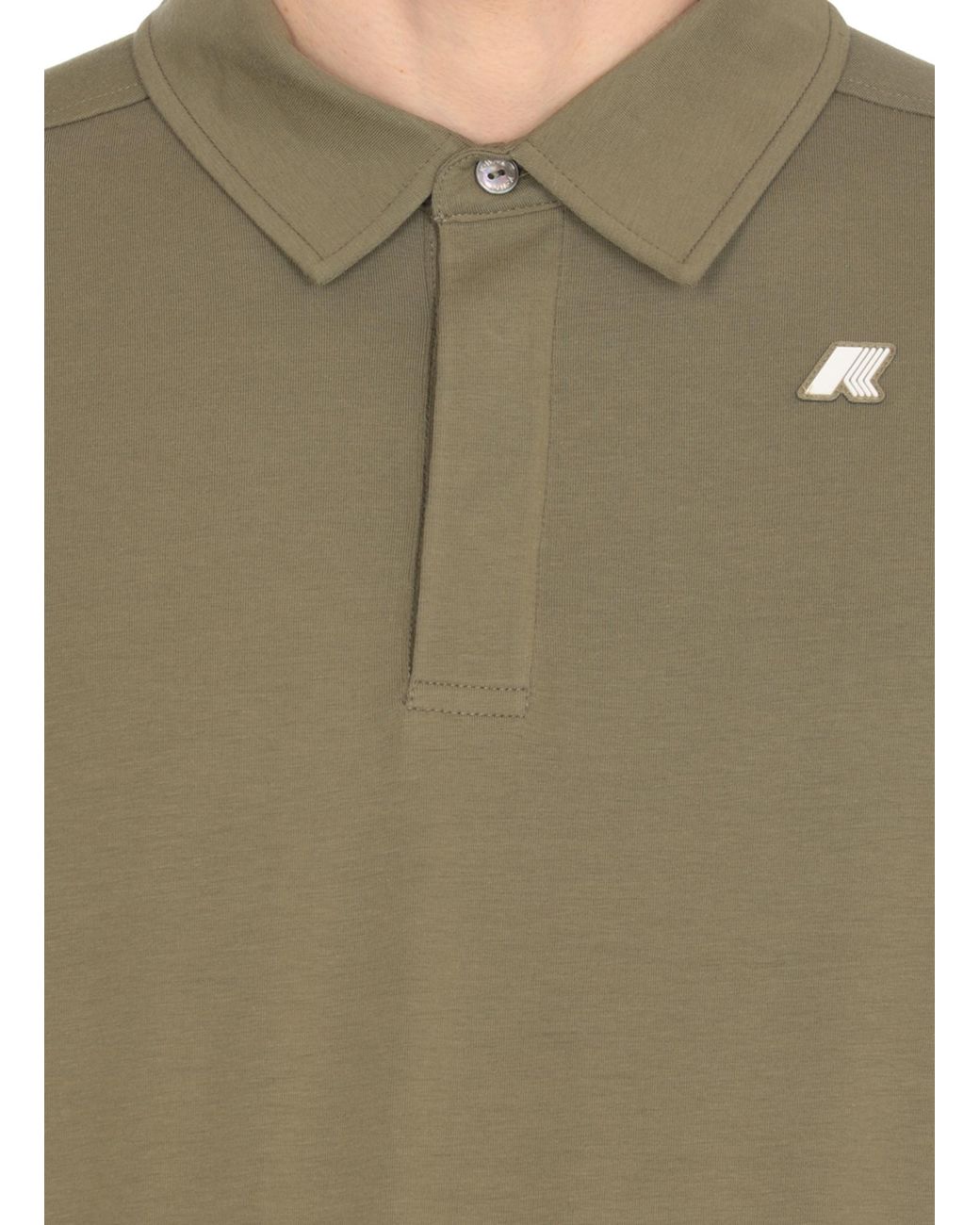 K-Way Green Vincelle Light Stretch Jersey Polo Shirt for men