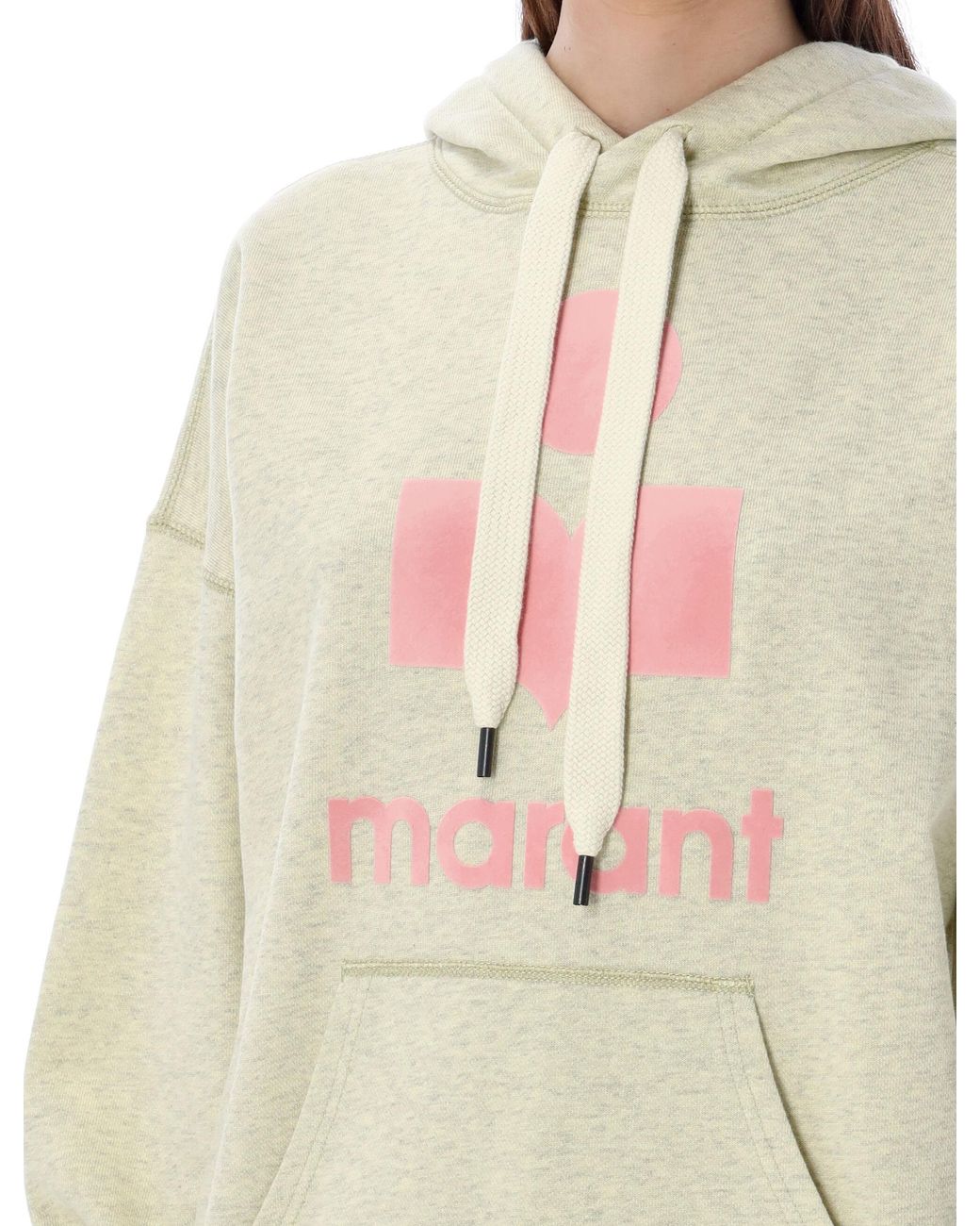 Isabel Marant White Logo Hooded Sweater