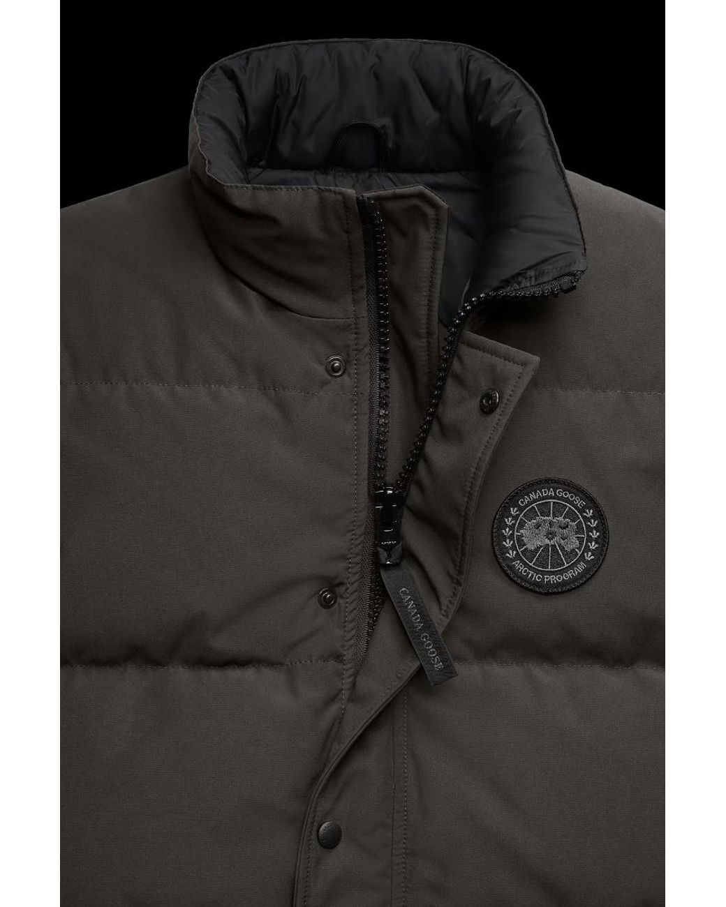 Canada Goose Black Padded Appliqué Jacket for men