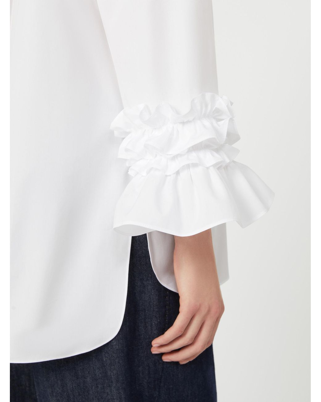 Max Mara White 'S Favola Long-Sleeved Shirt