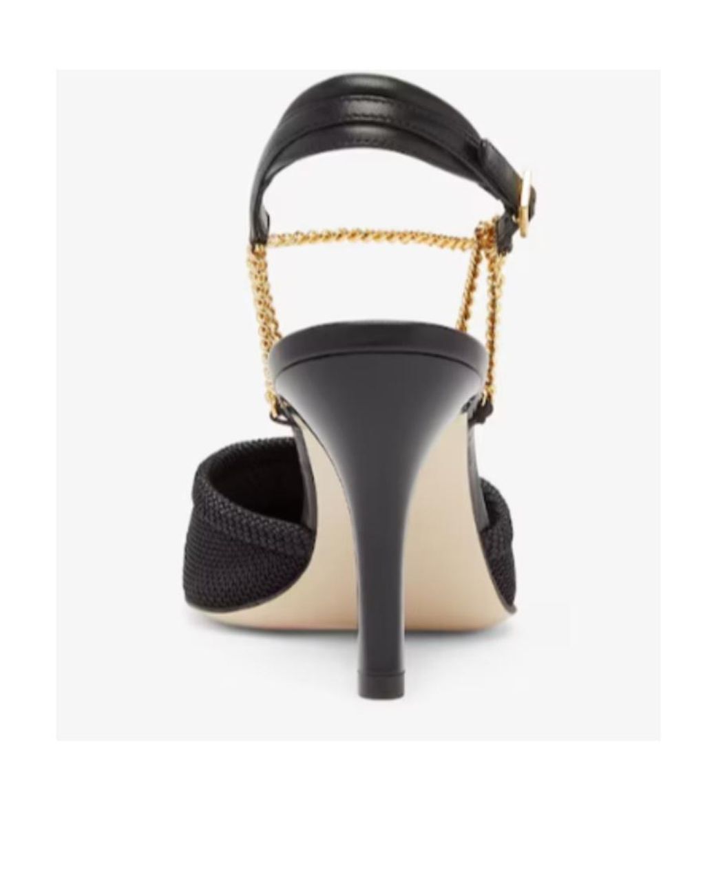 Fendi Multicolor Mesh High-Heeled Slingbacks