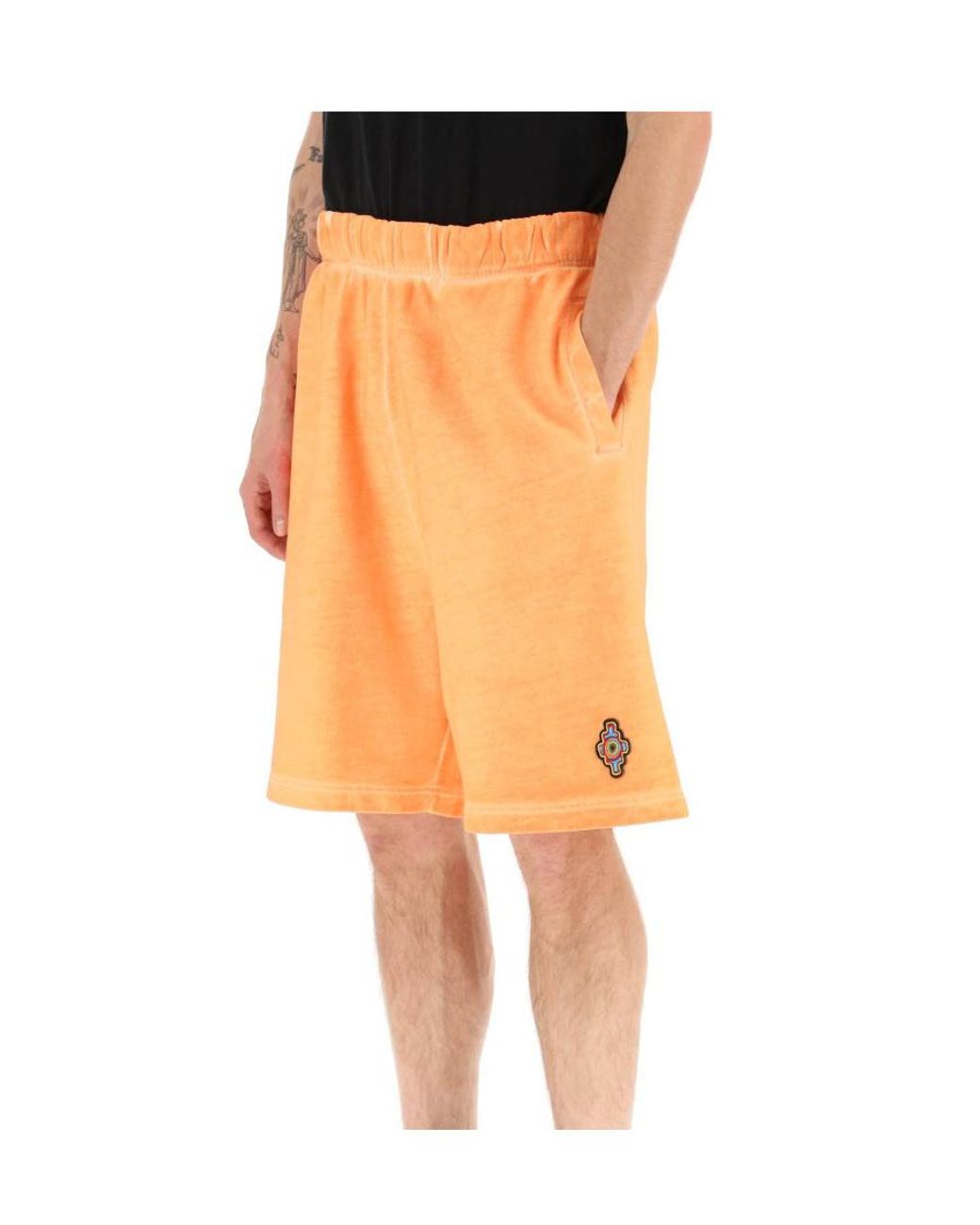 Marcelo Burlon Orange County Of Milan Logo-Embroidered Shorts for men