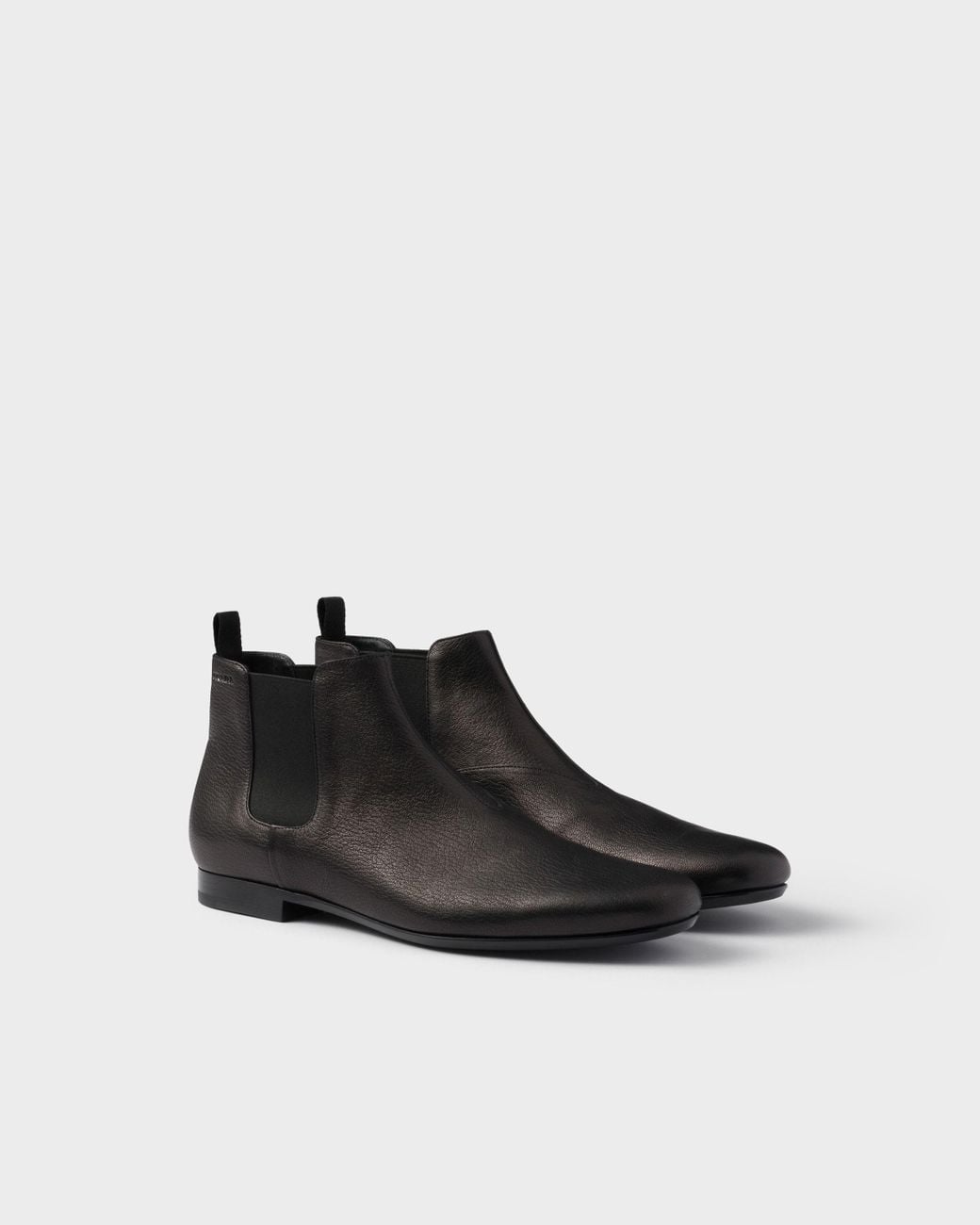 Prada Black Slip-On Chelsea Boots for men